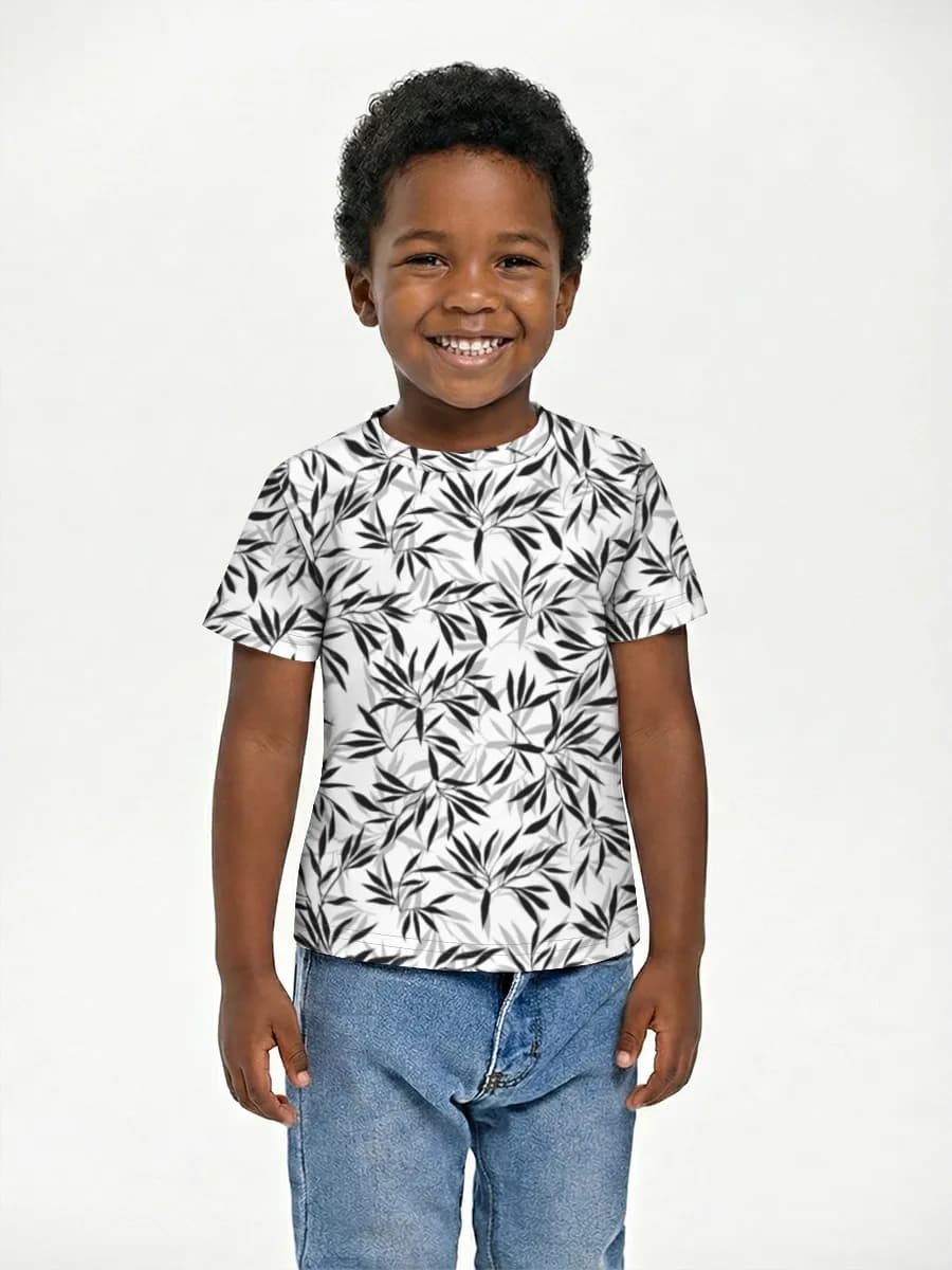 Boys' basic cotton T-shirt