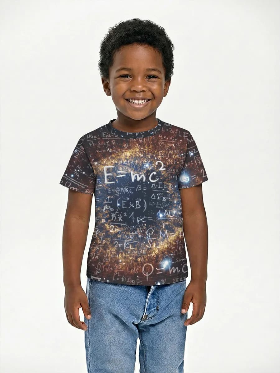 Boys' basic cotton T-shirt