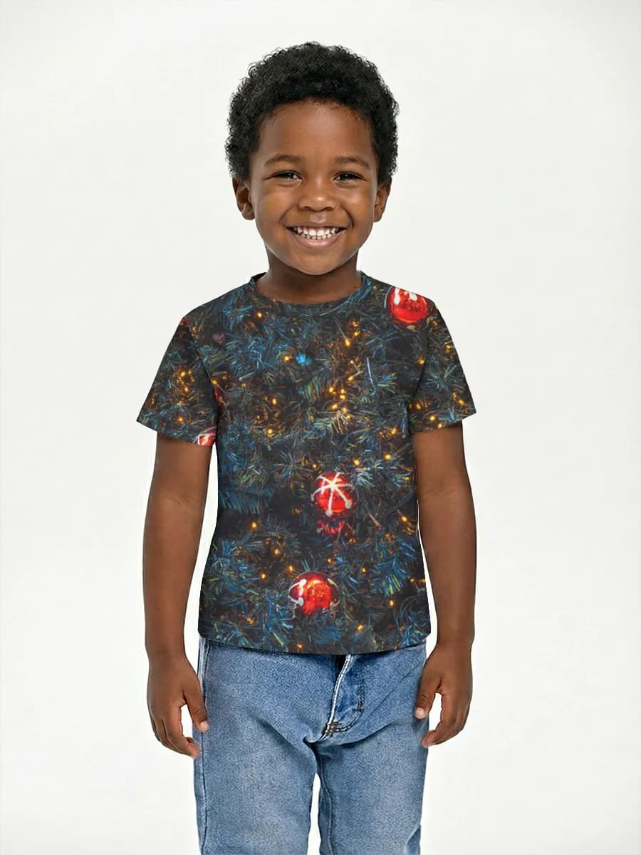 Boys' basic cotton T-shirt