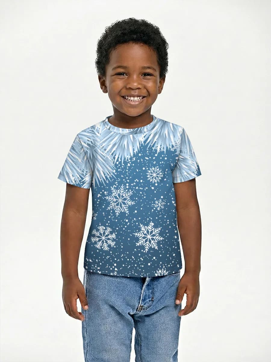 Boys' basic cotton T-shirt