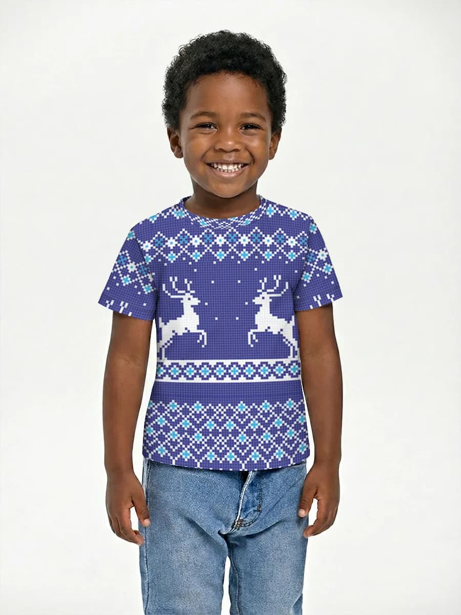 Boys' basic cotton T-shirt