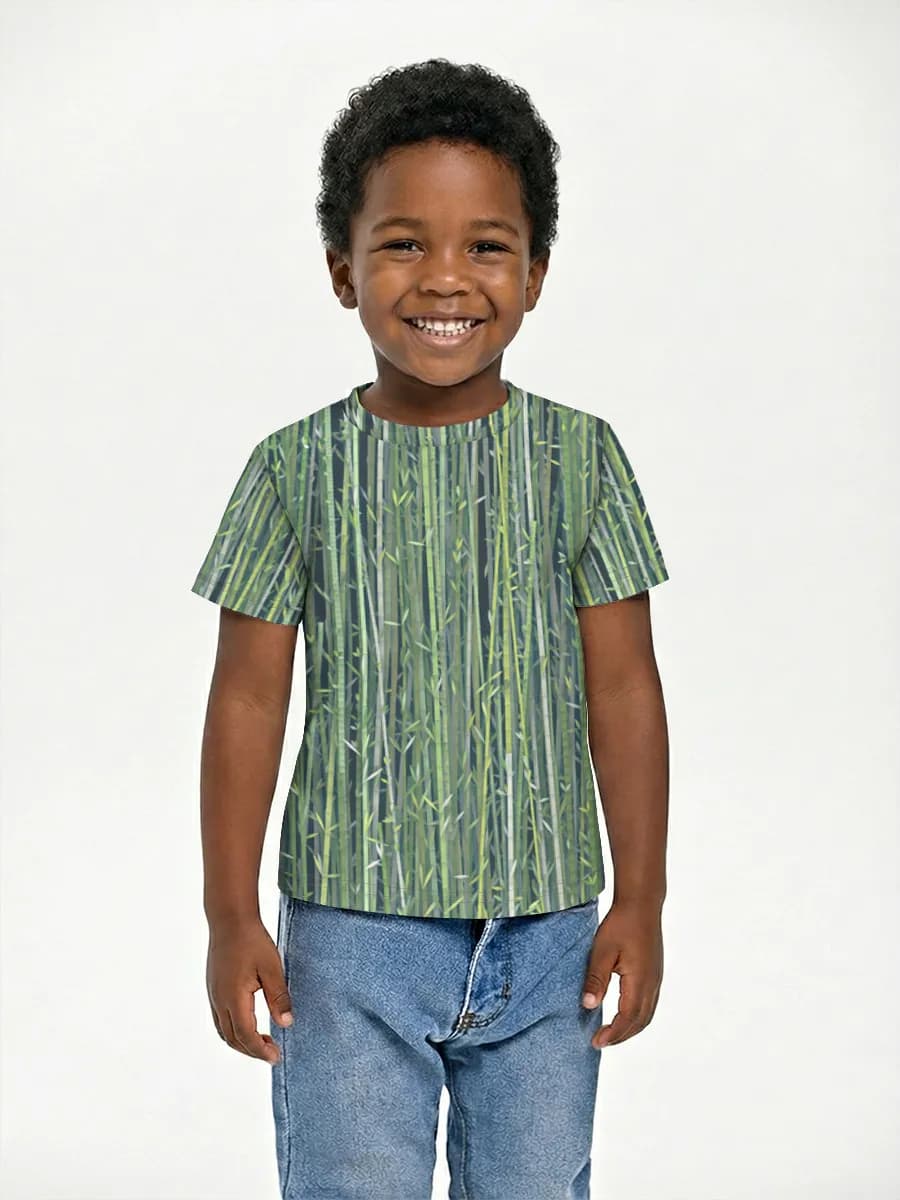 Boys' basic cotton T-shirt