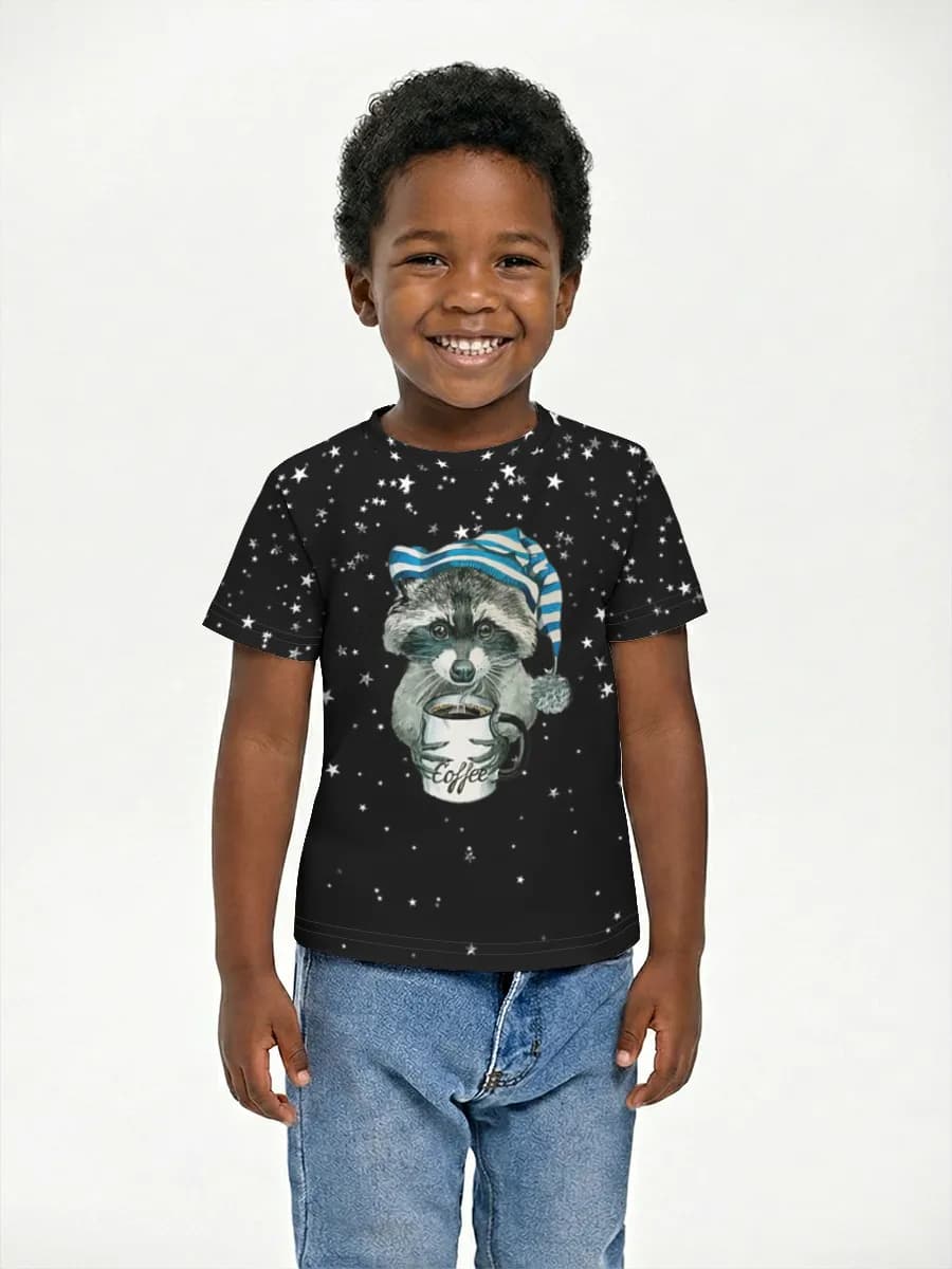 Boys' basic cotton T-shirt