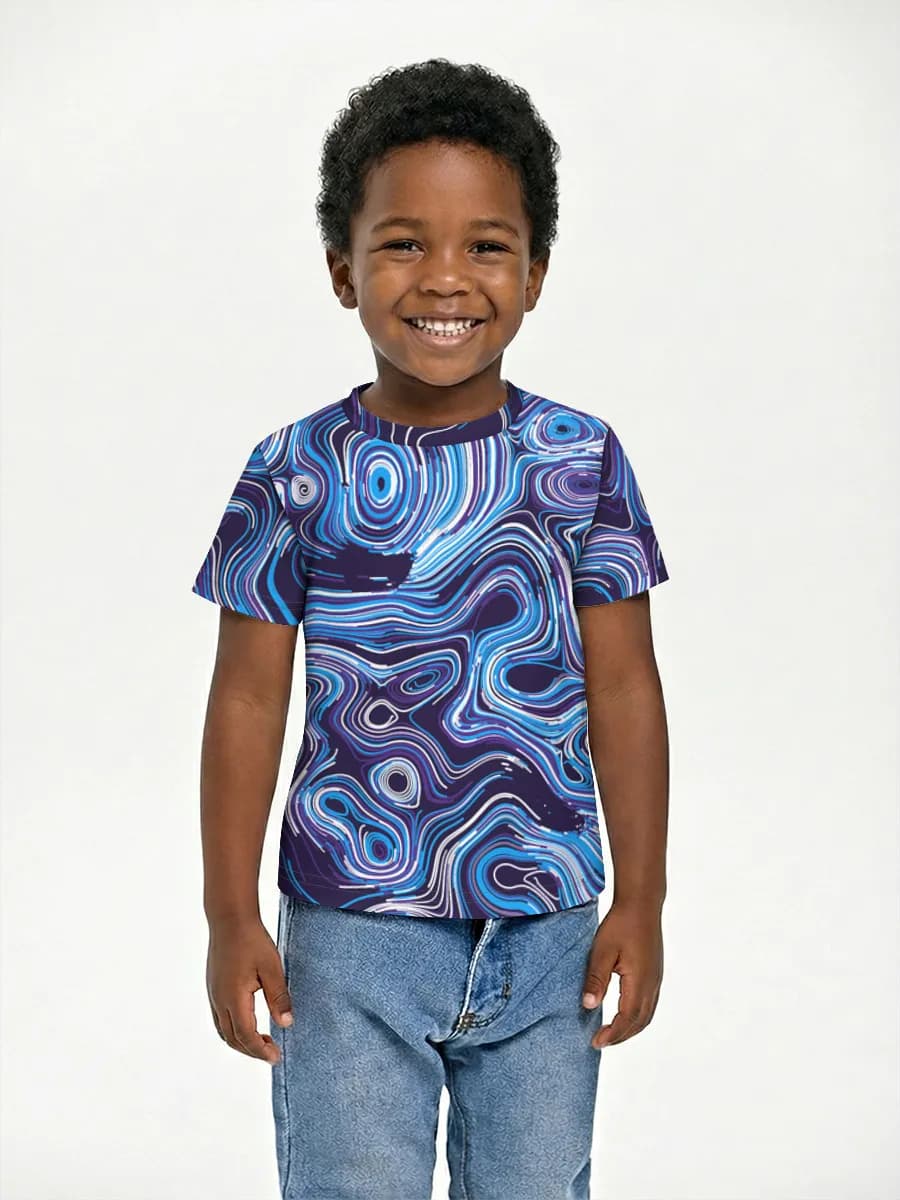 Boys' basic cotton T-shirt