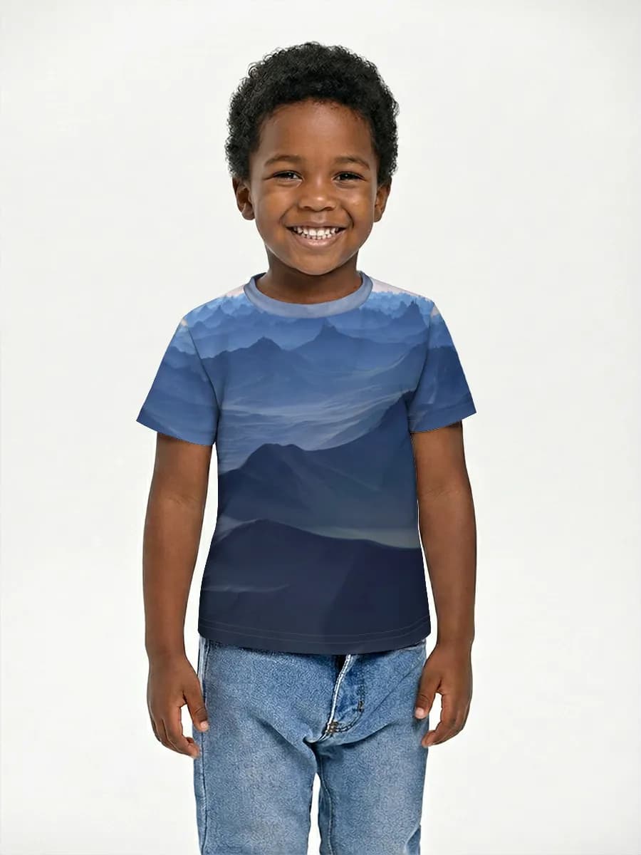 Boys' basic cotton T-shirt
