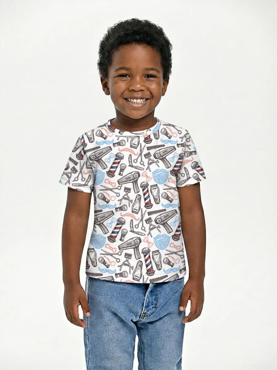 Boys' basic cotton T-shirt