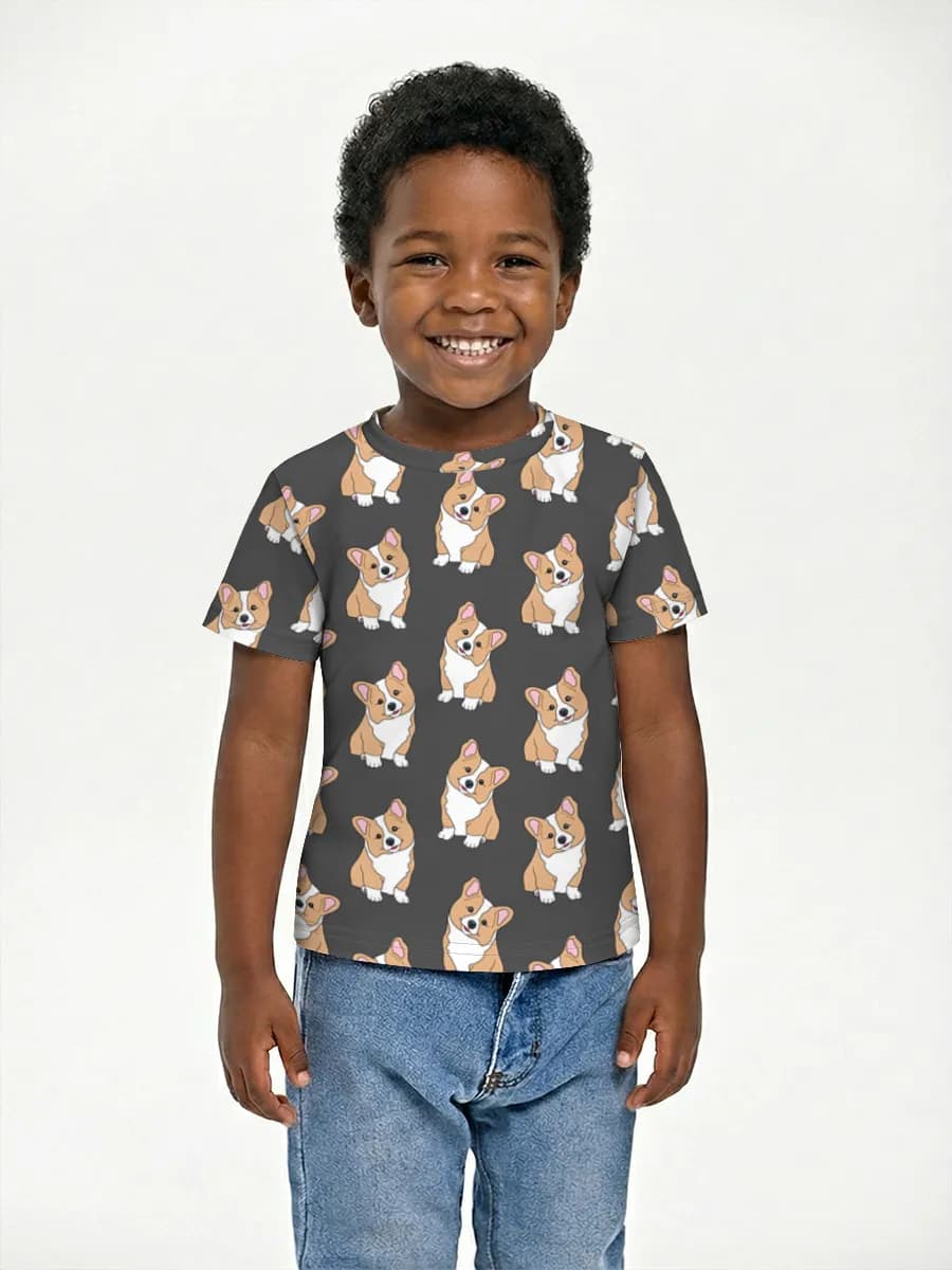 Boys' basic cotton T-shirt