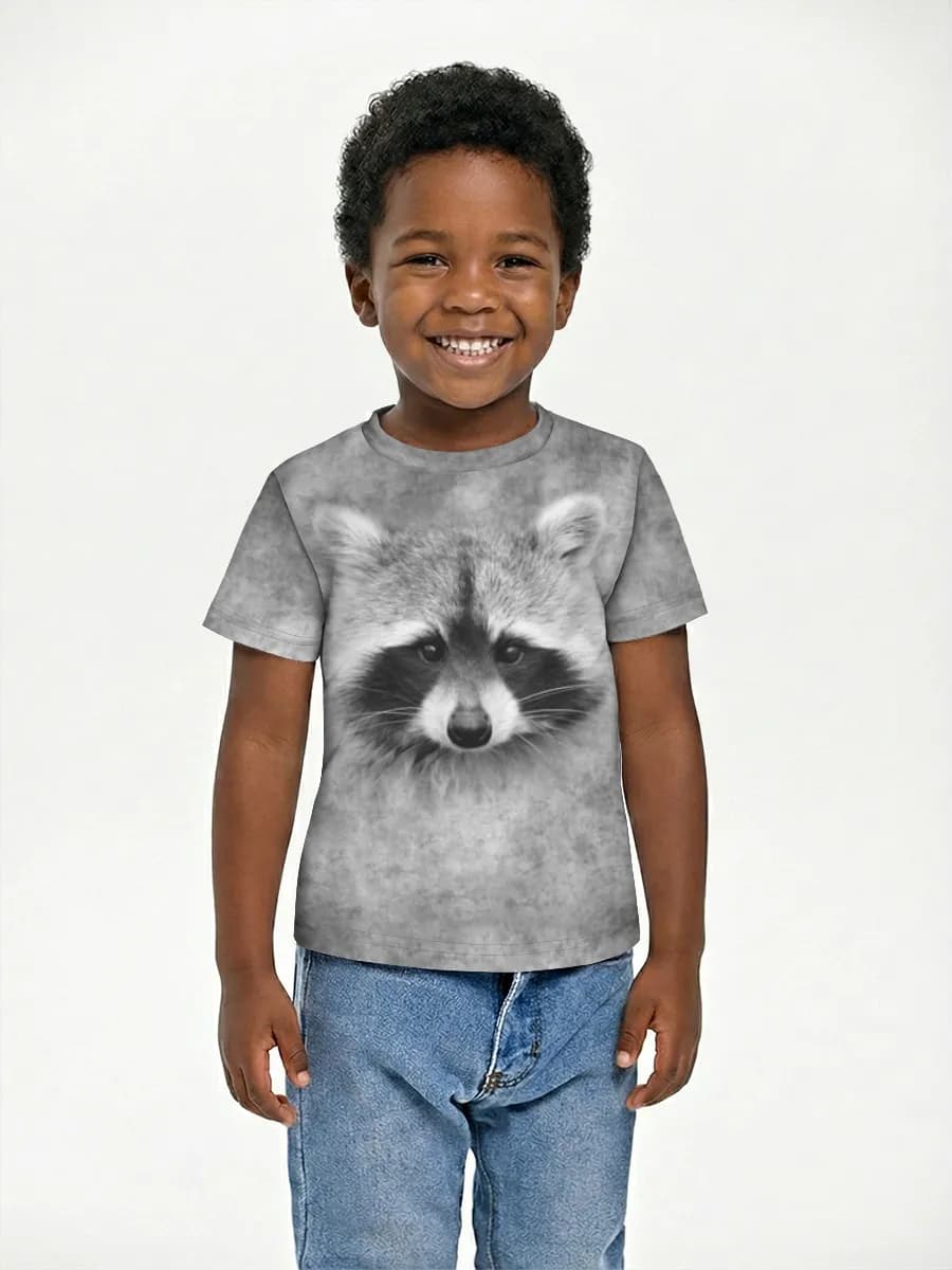 Boys' basic cotton T-shirt