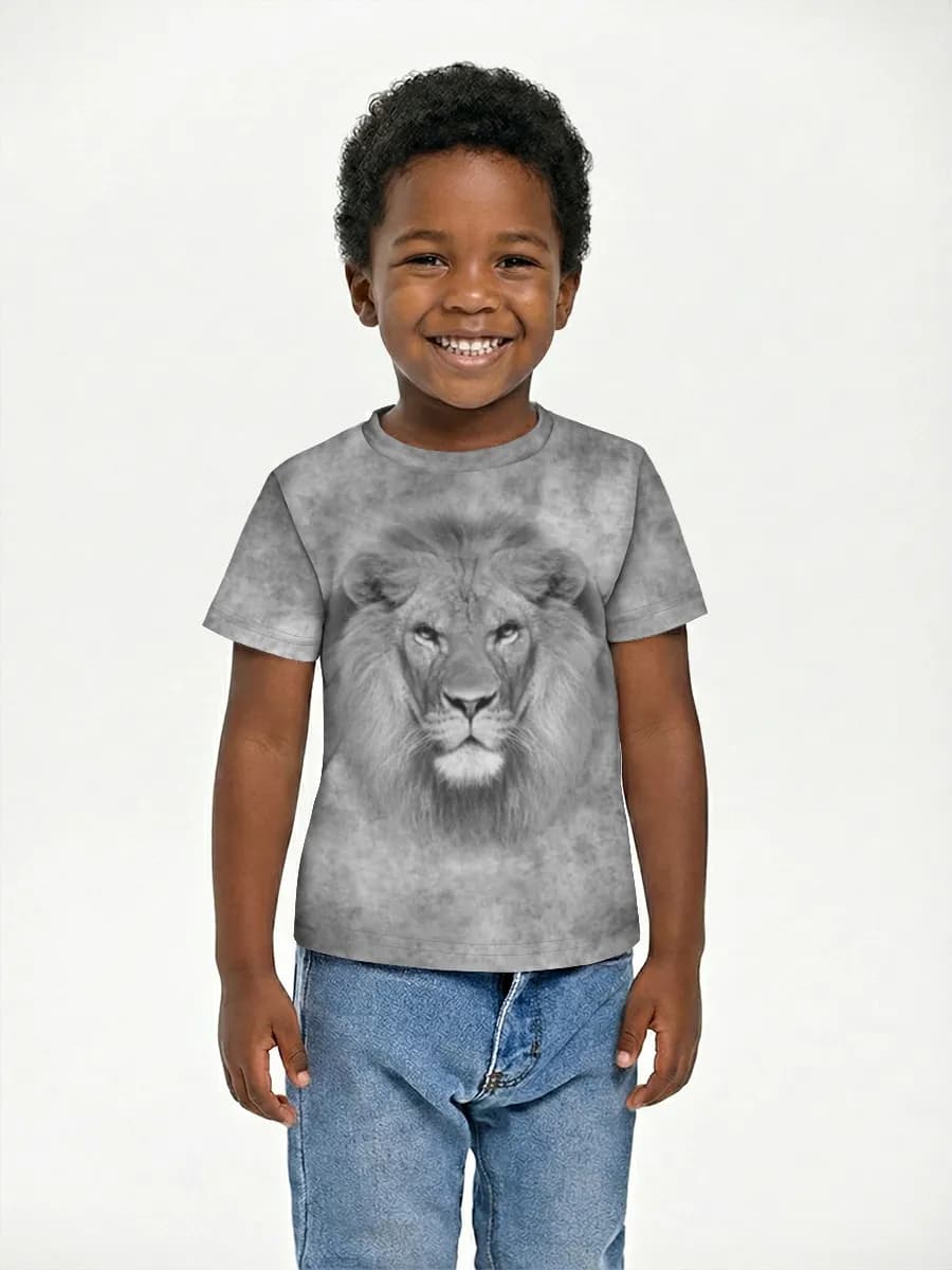 Boys' basic cotton T-shirt