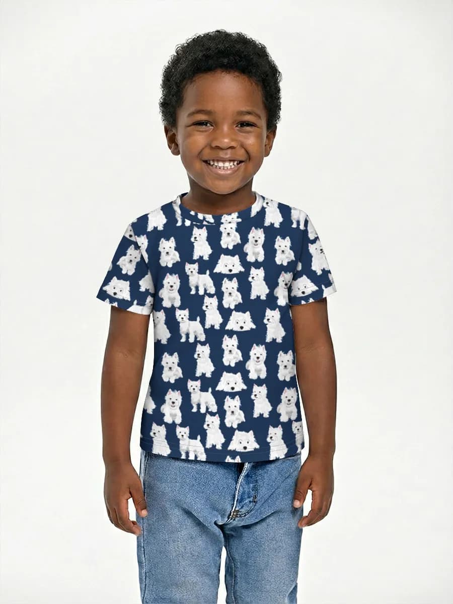 Boys' basic cotton T-shirt