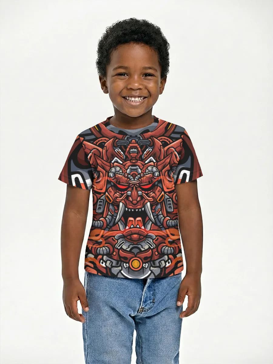 Basic Baumwoll-T-Shirt Jungen