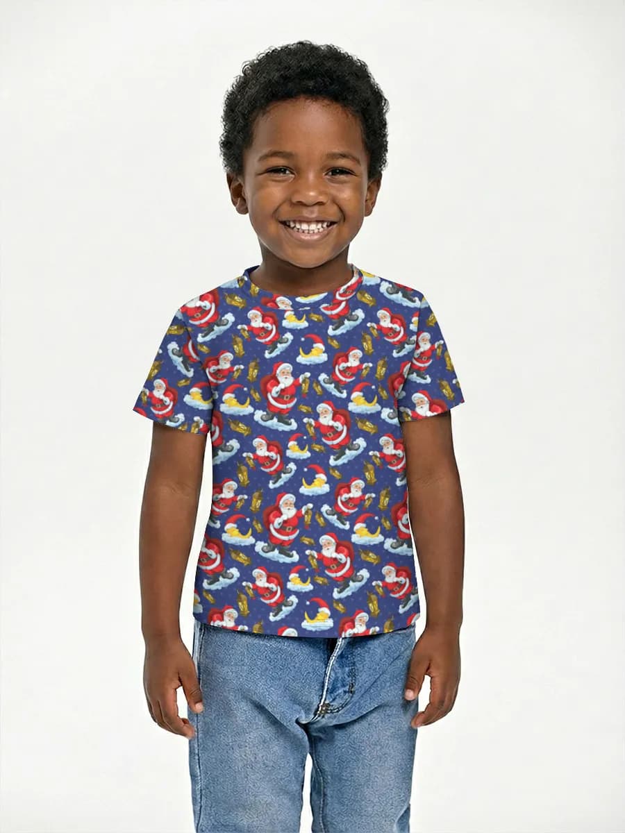 Basic Baumwoll-T-Shirt Jungen
