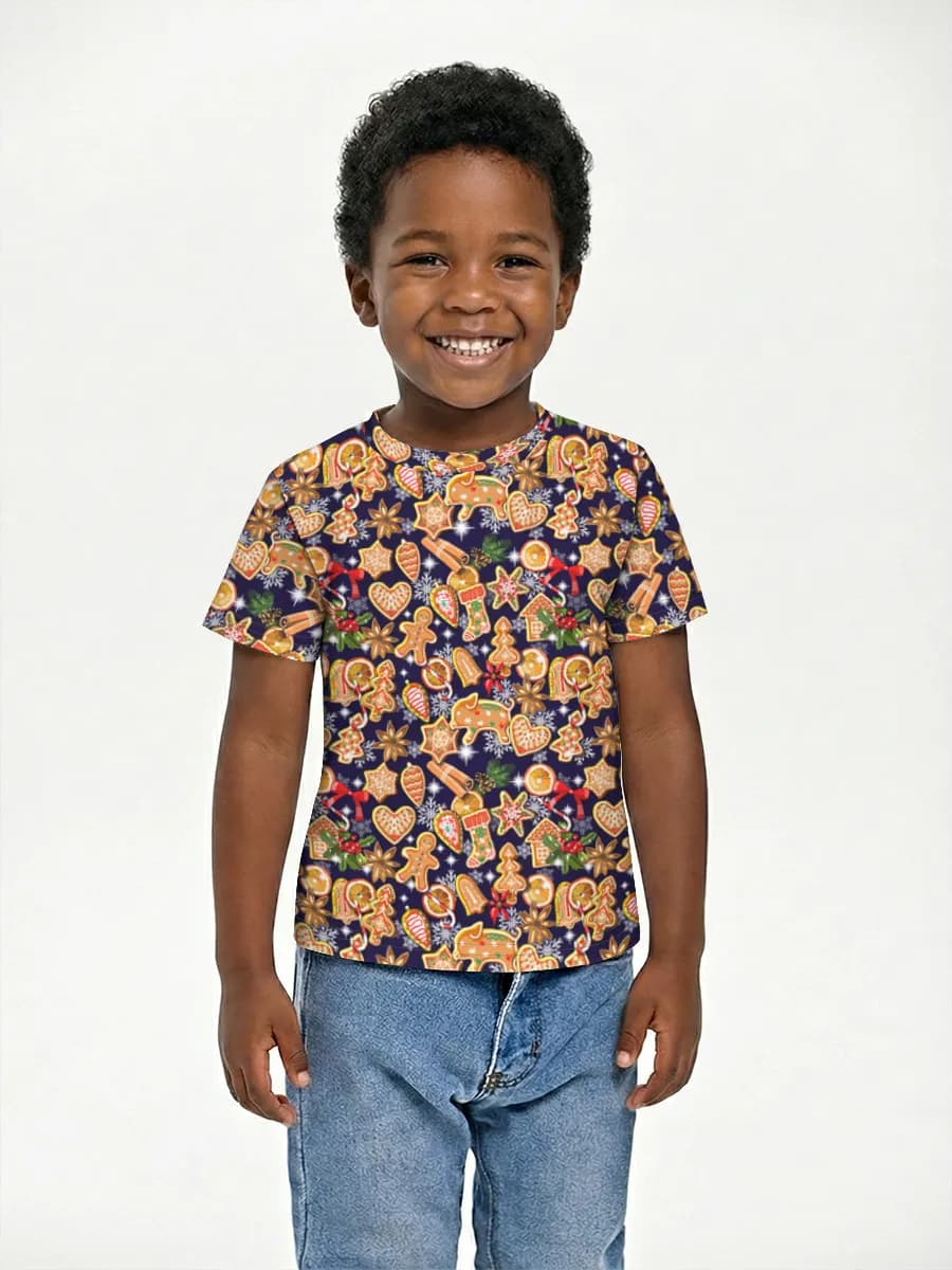 Boys' basic cotton T-shirt