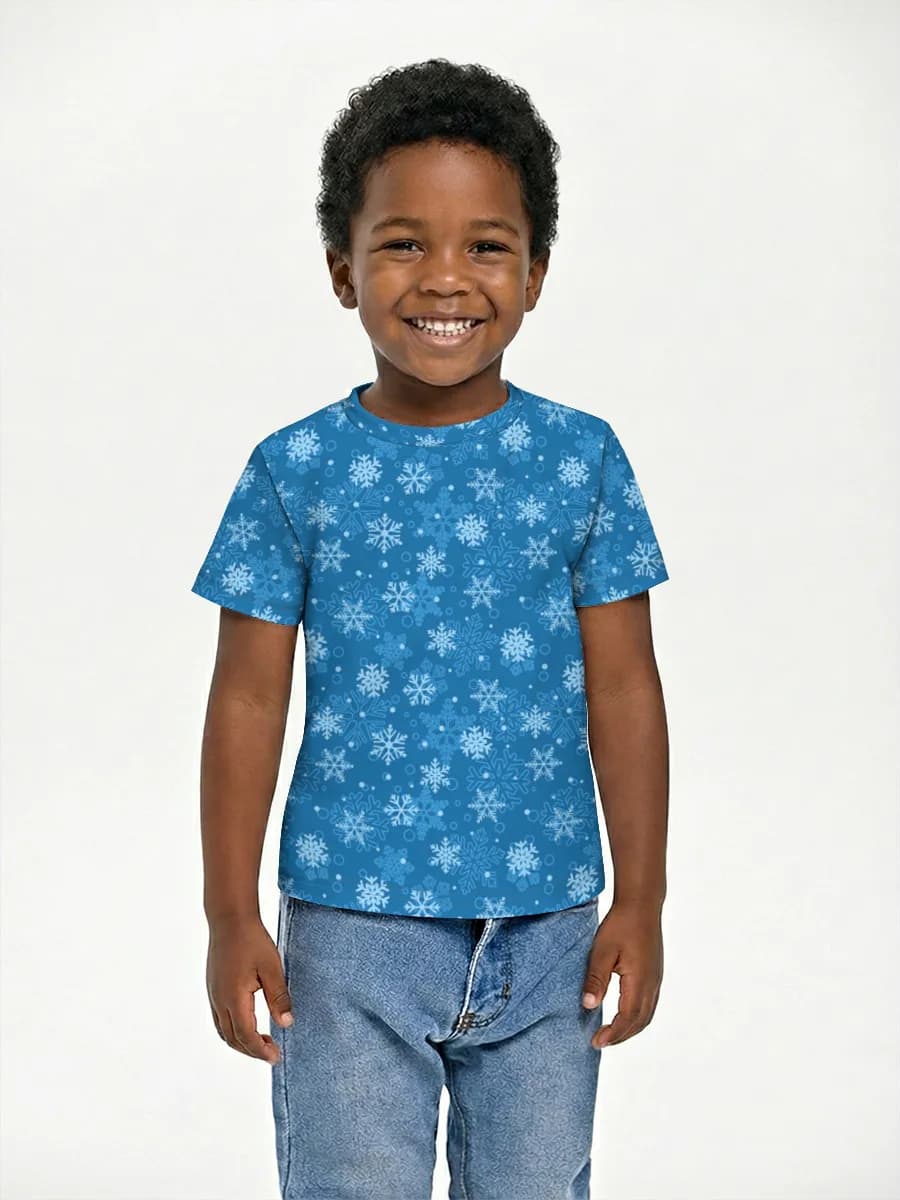 Boys' basic cotton T-shirt