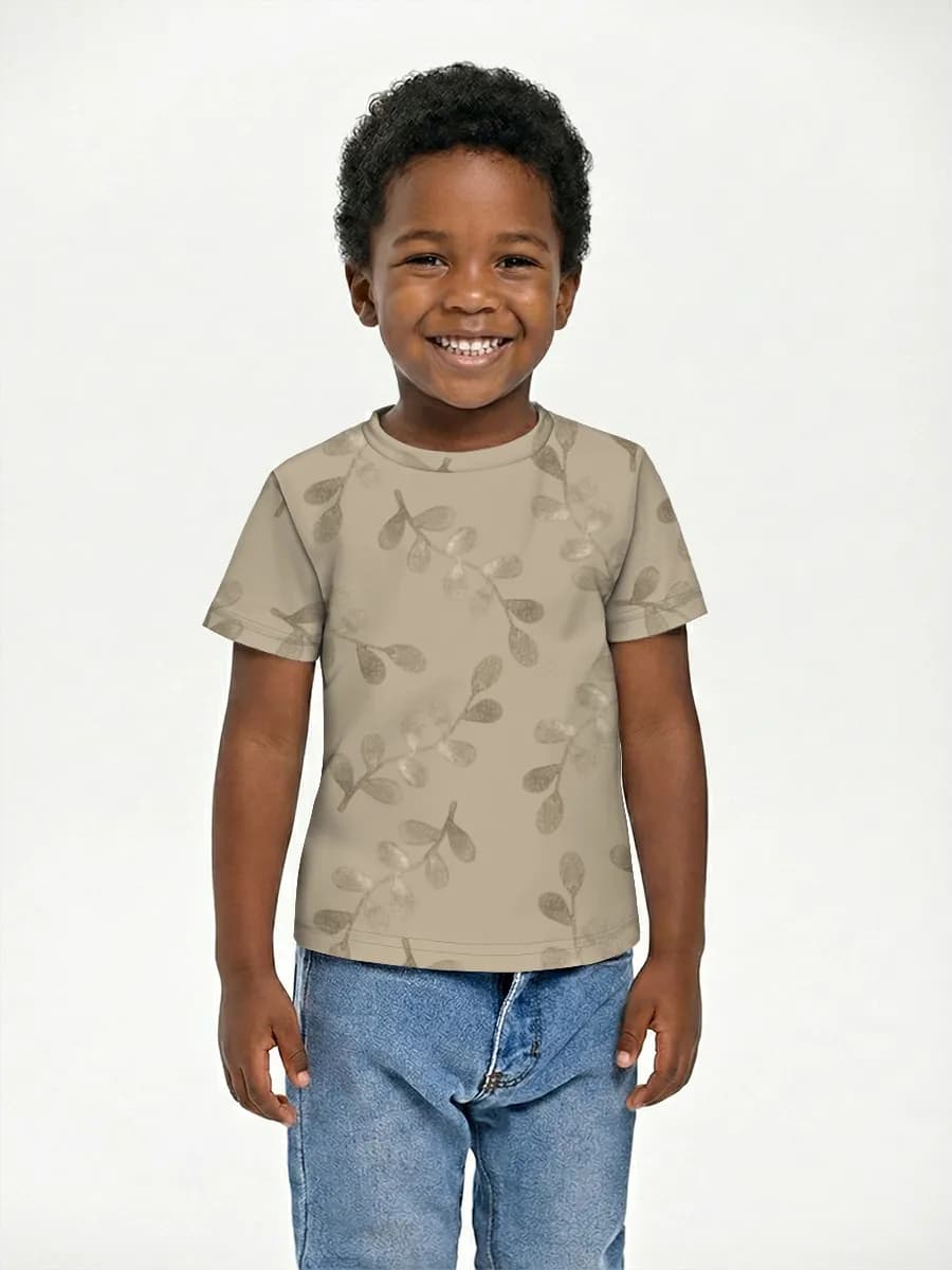 Basic Baumwoll-T-Shirt Jungen