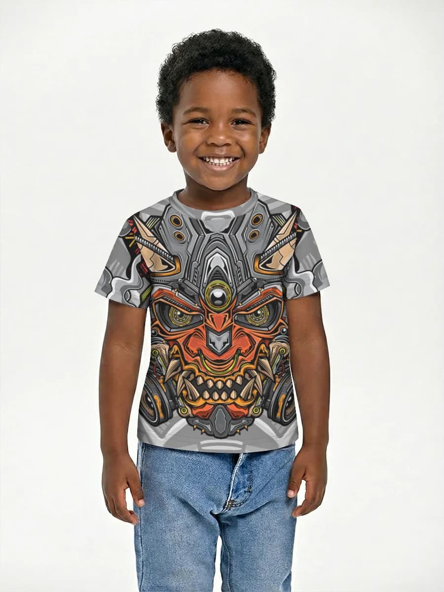 Basic Baumwoll-T-Shirt Jungen