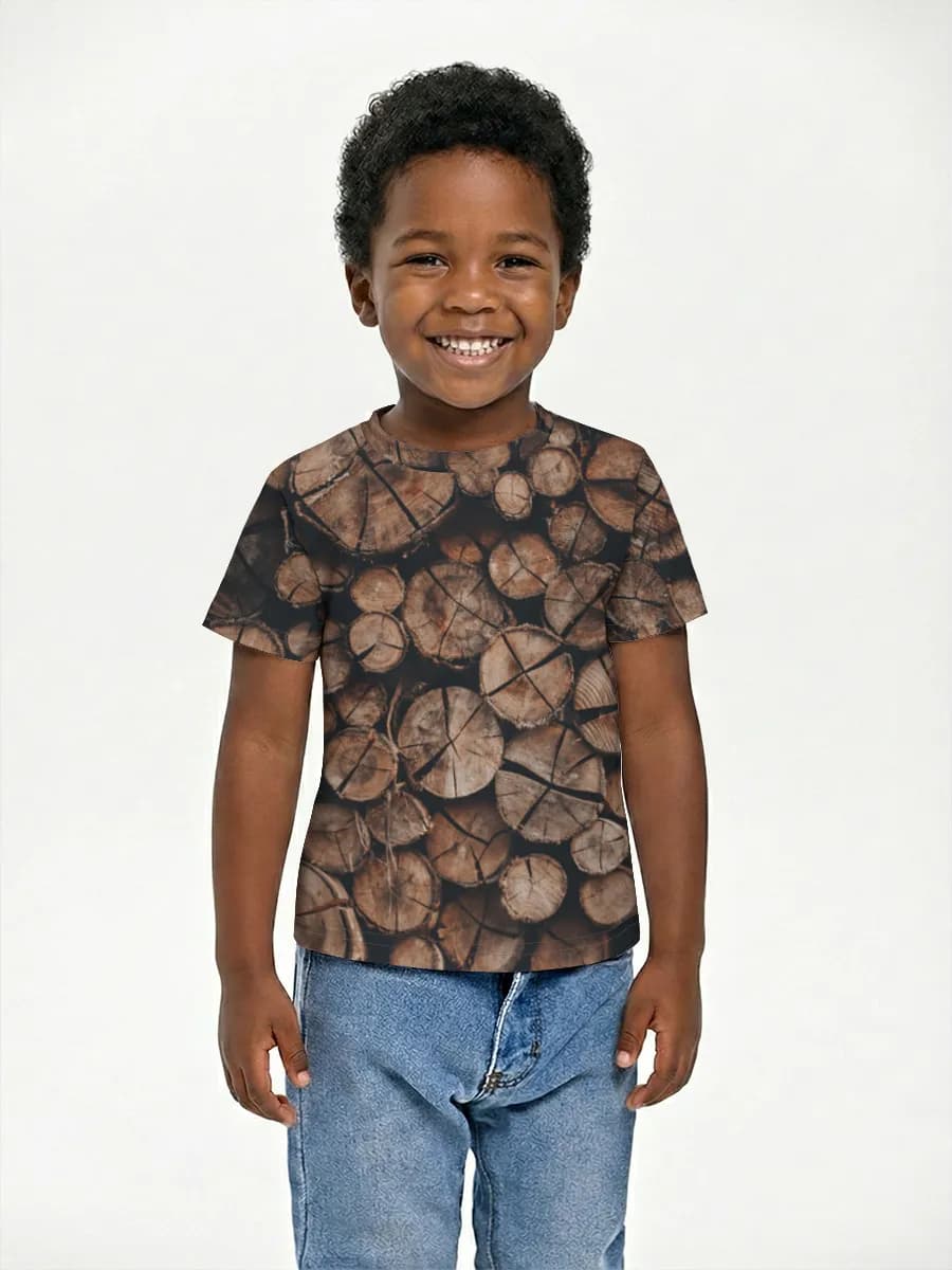Basic Baumwoll-T-Shirt Jungen