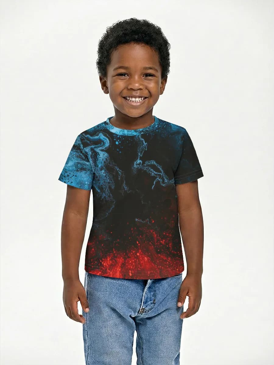 Boys' basic cotton T-shirt