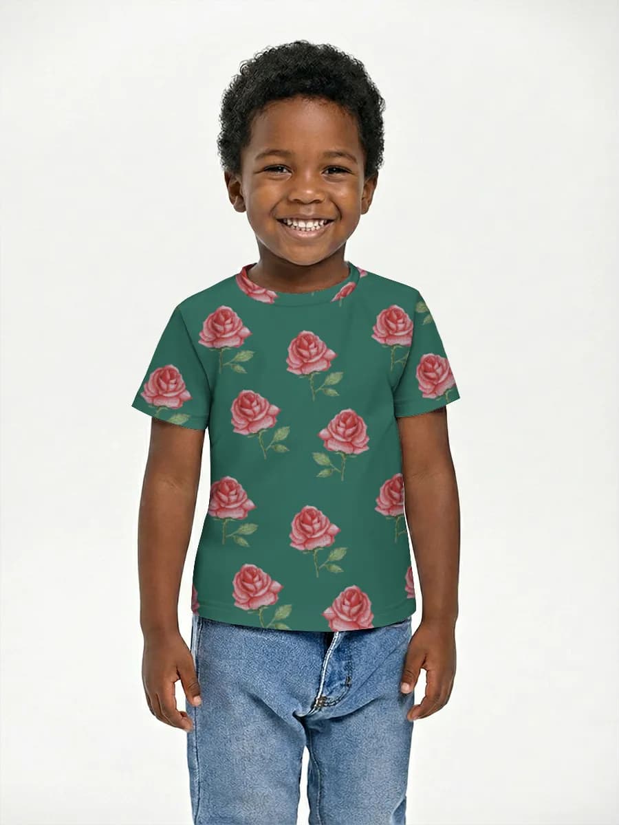 Basic Baumwoll-T-Shirt Jungen