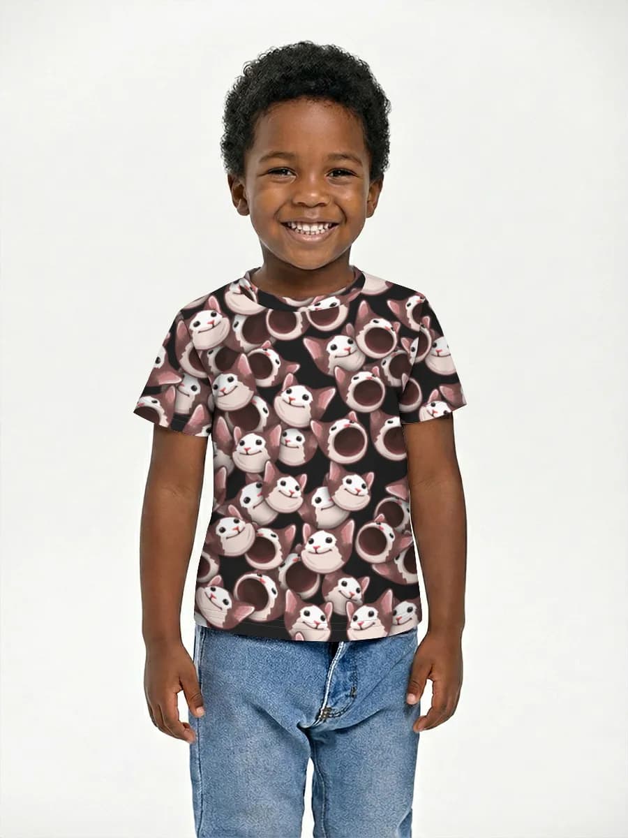 Boys' basic cotton T-shirt