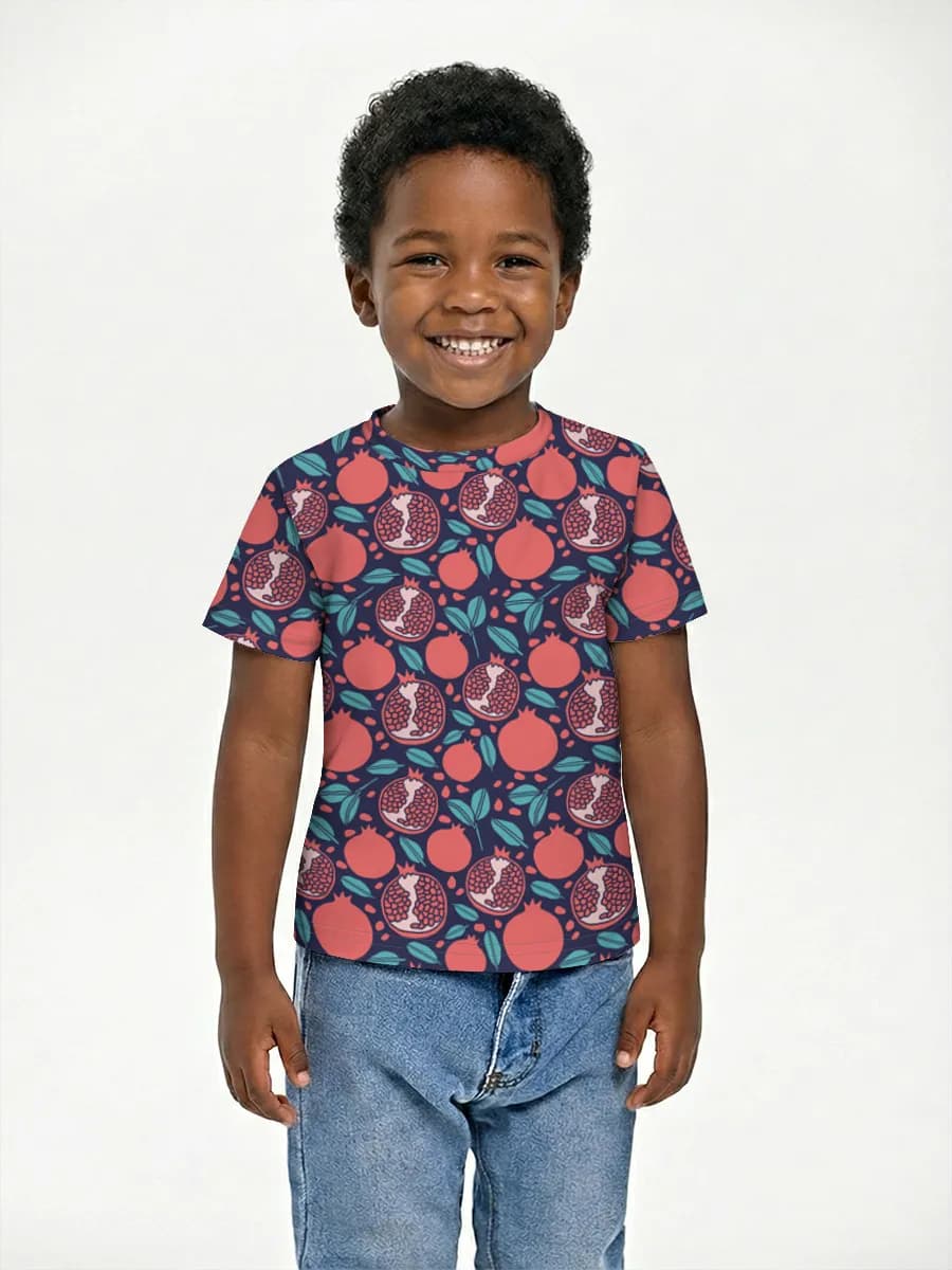 Boys' basic cotton T-shirt