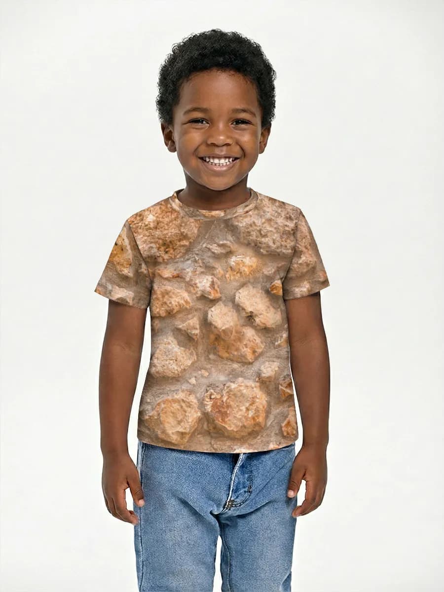 Basic Baumwoll-T-Shirt Jungen