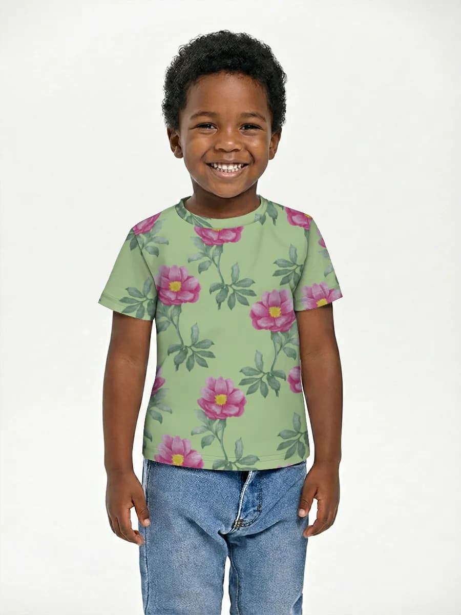Camiseta Básica de Algodón Niño