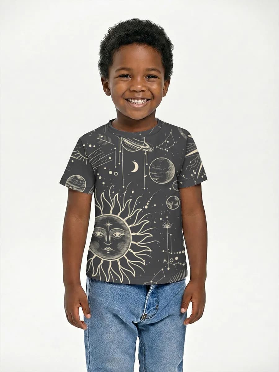 Boys' basic cotton T-shirt