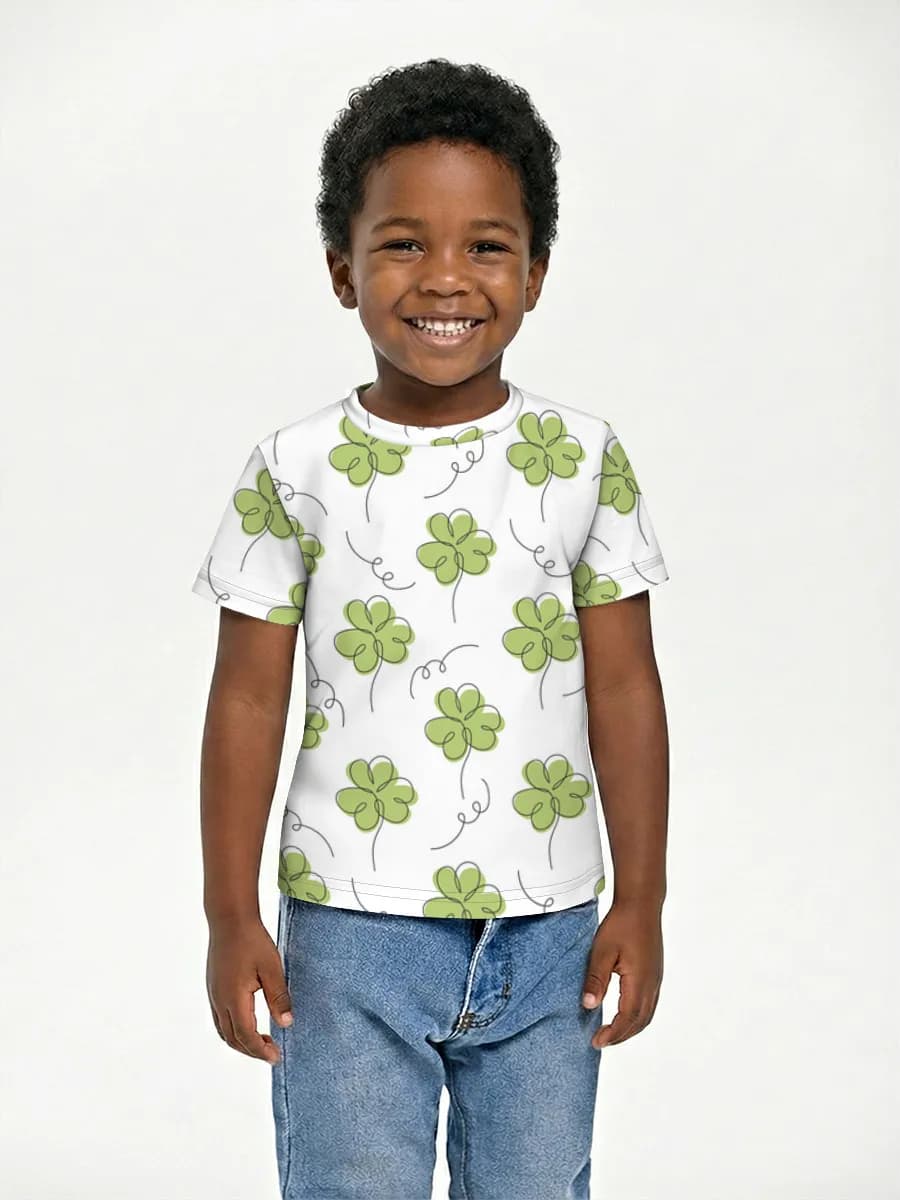 Camiseta Básica de Algodón Niño