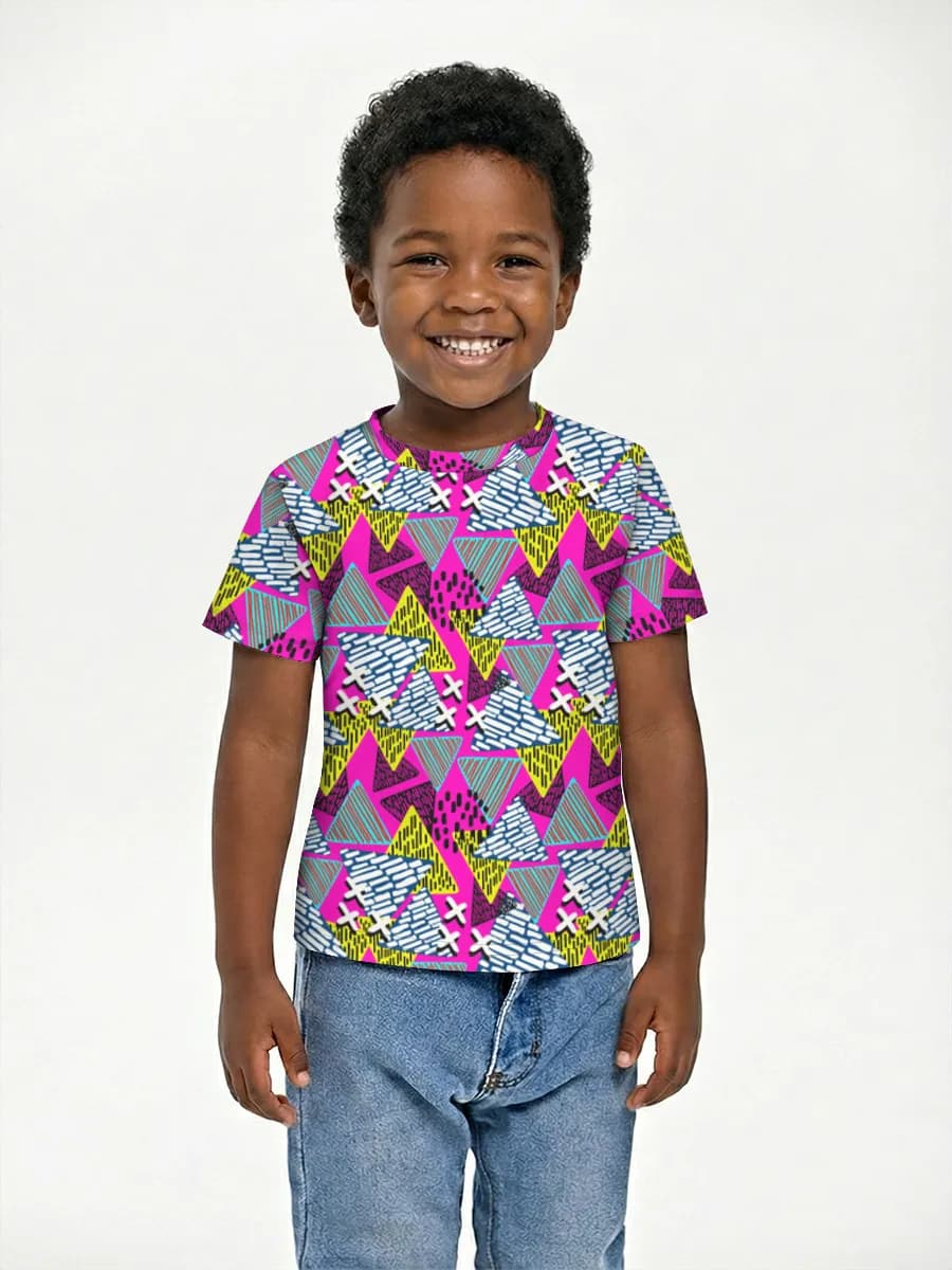 Boys' basic cotton T-shirt