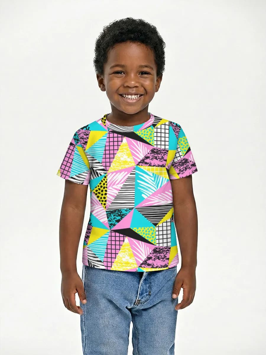 Boys' basic cotton T-shirt