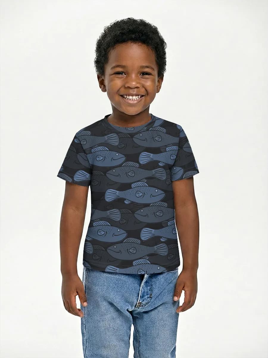 Camiseta Básica de Algodón Niño
