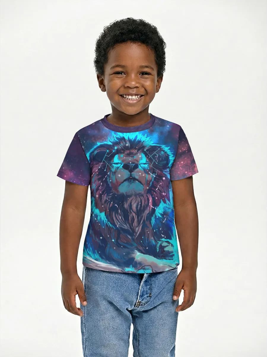 Boys' basic cotton T-shirt