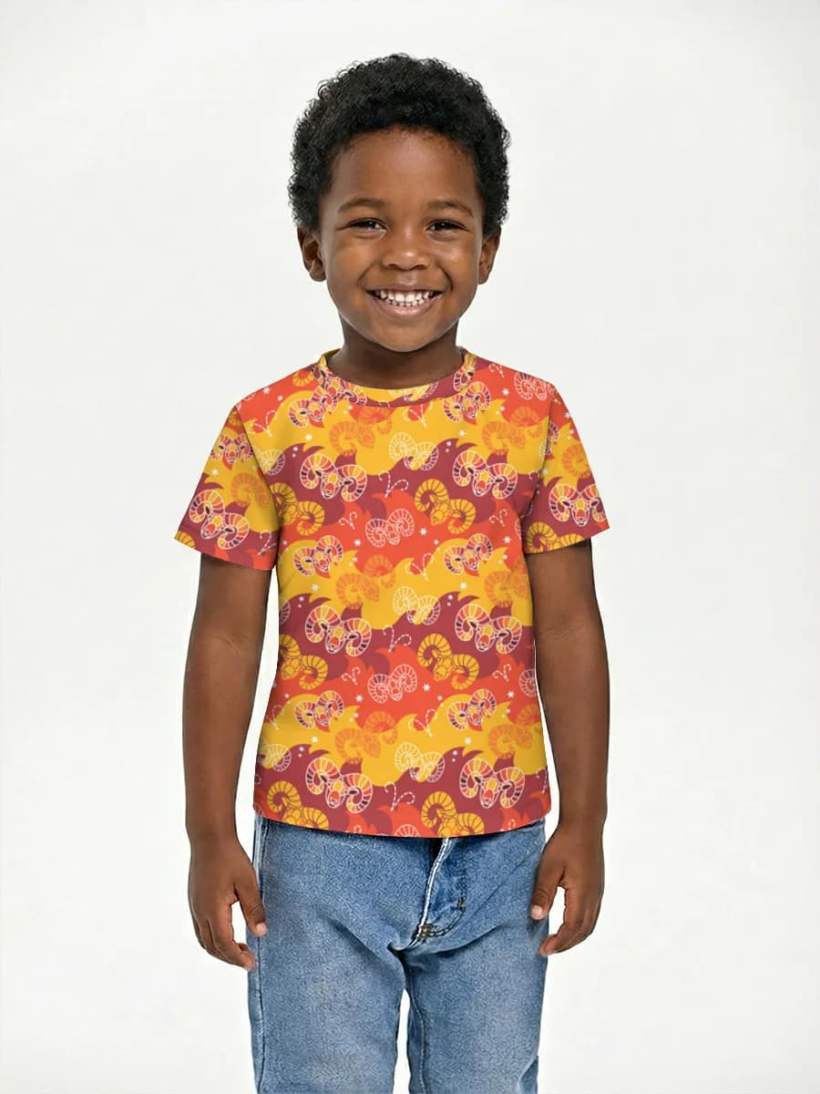 Boys' basic cotton T-shirt