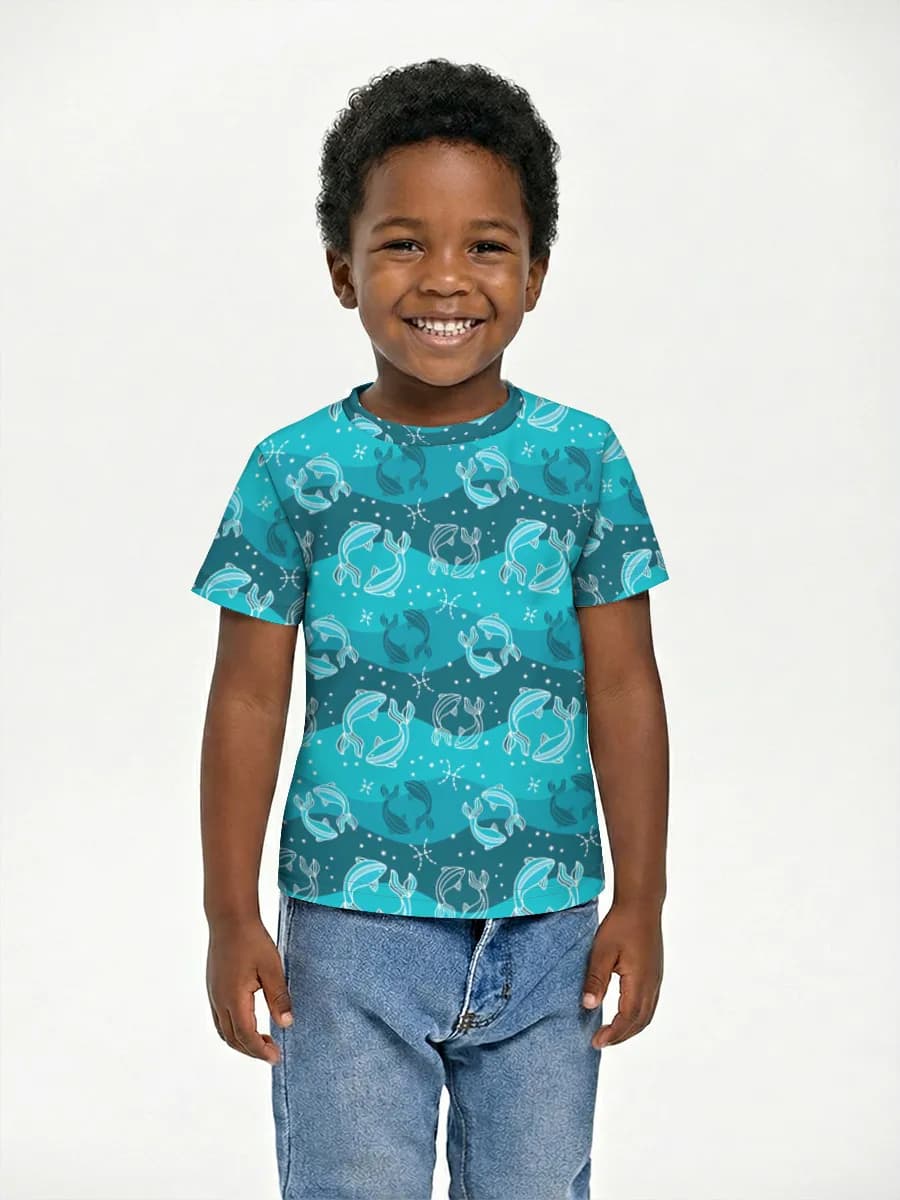 Boys' basic cotton T-shirt