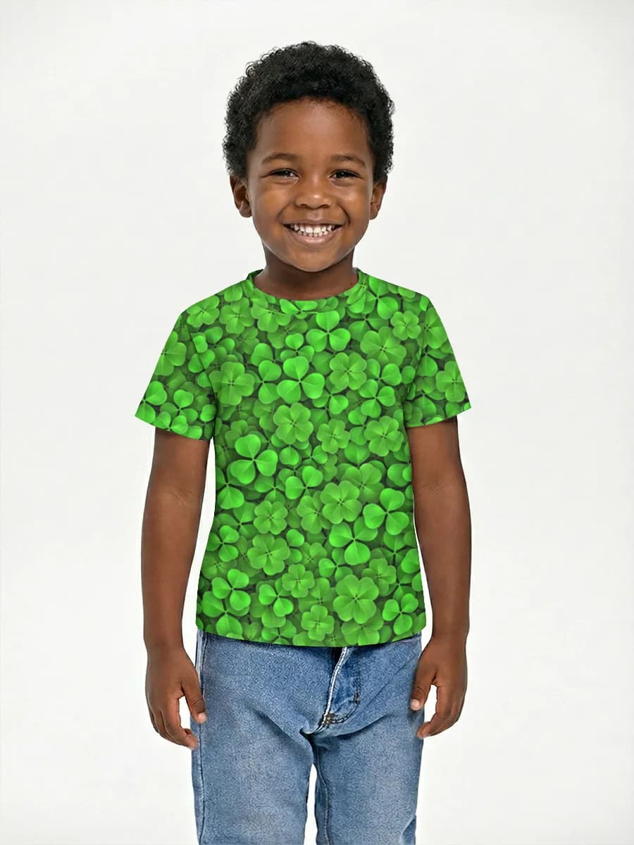 Camiseta Básica de Algodón Niño