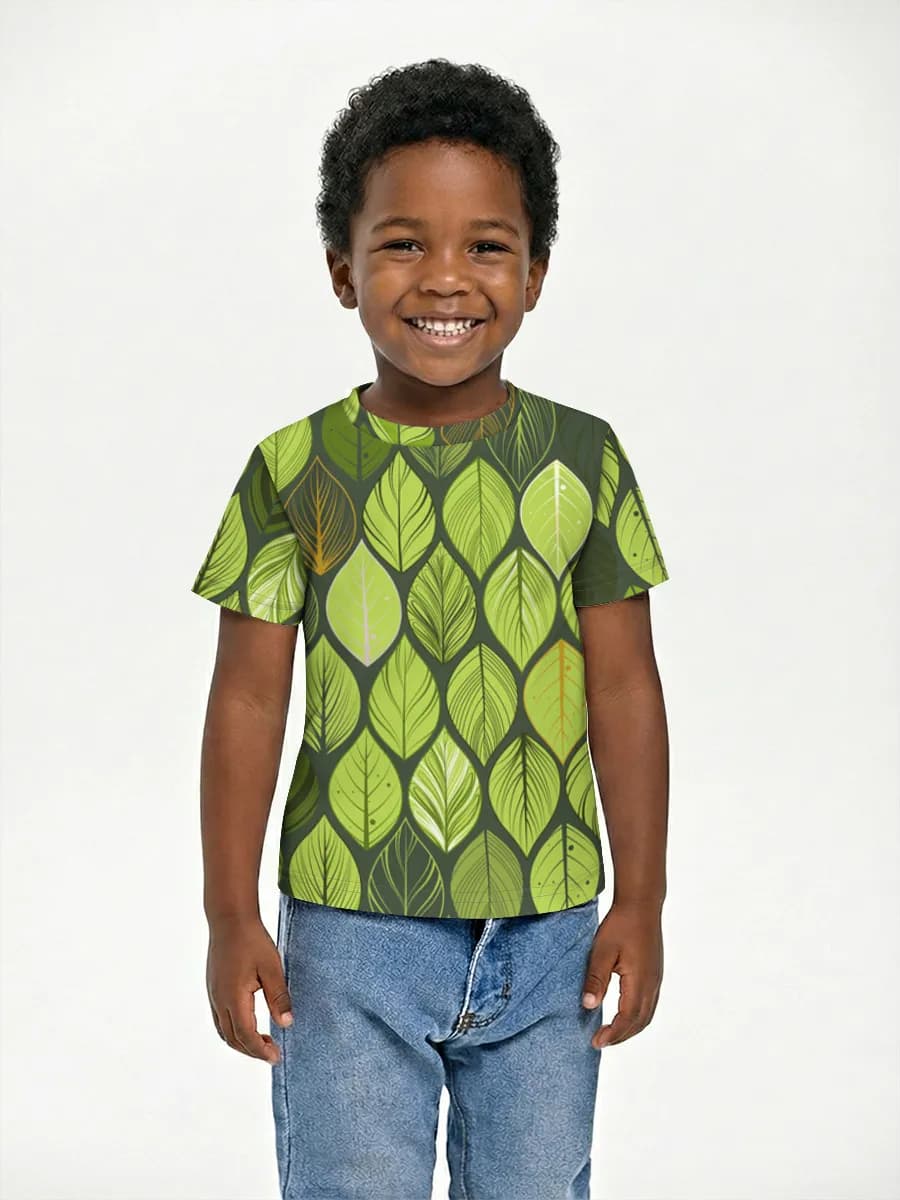 Boys' basic cotton T-shirt