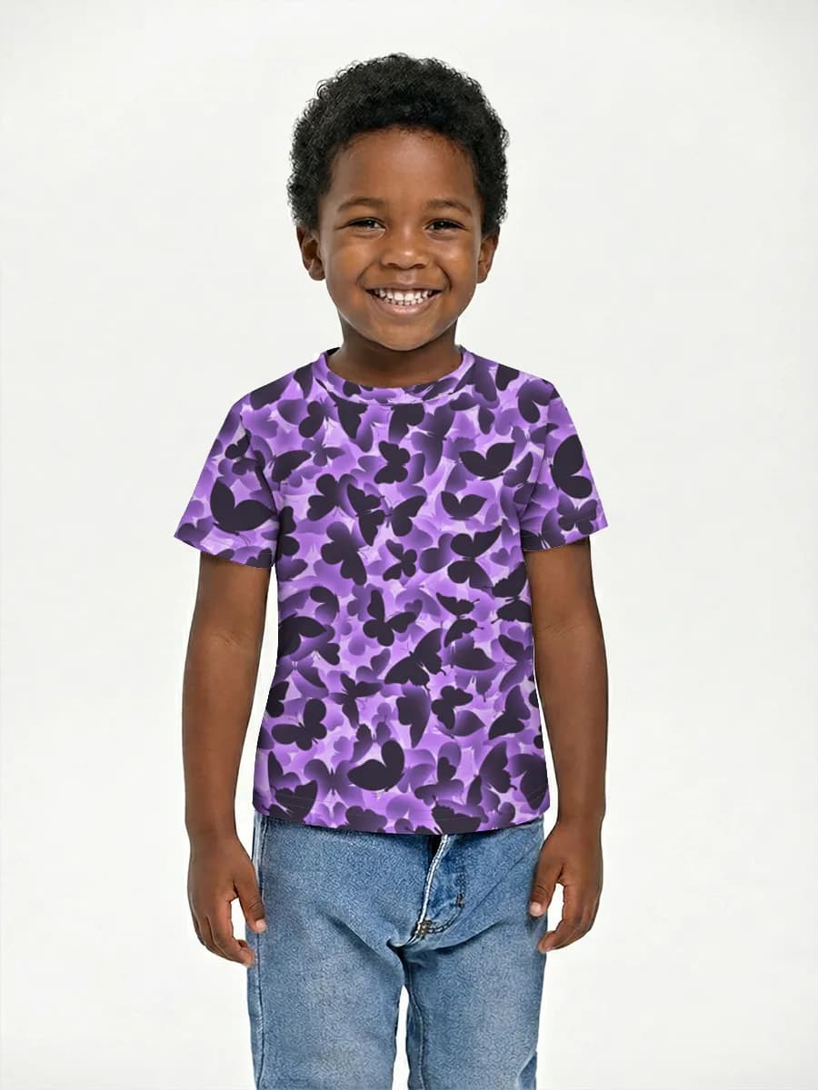 Boys' basic cotton T-shirt