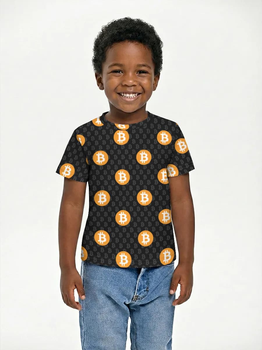 Boys' basic cotton T-shirt