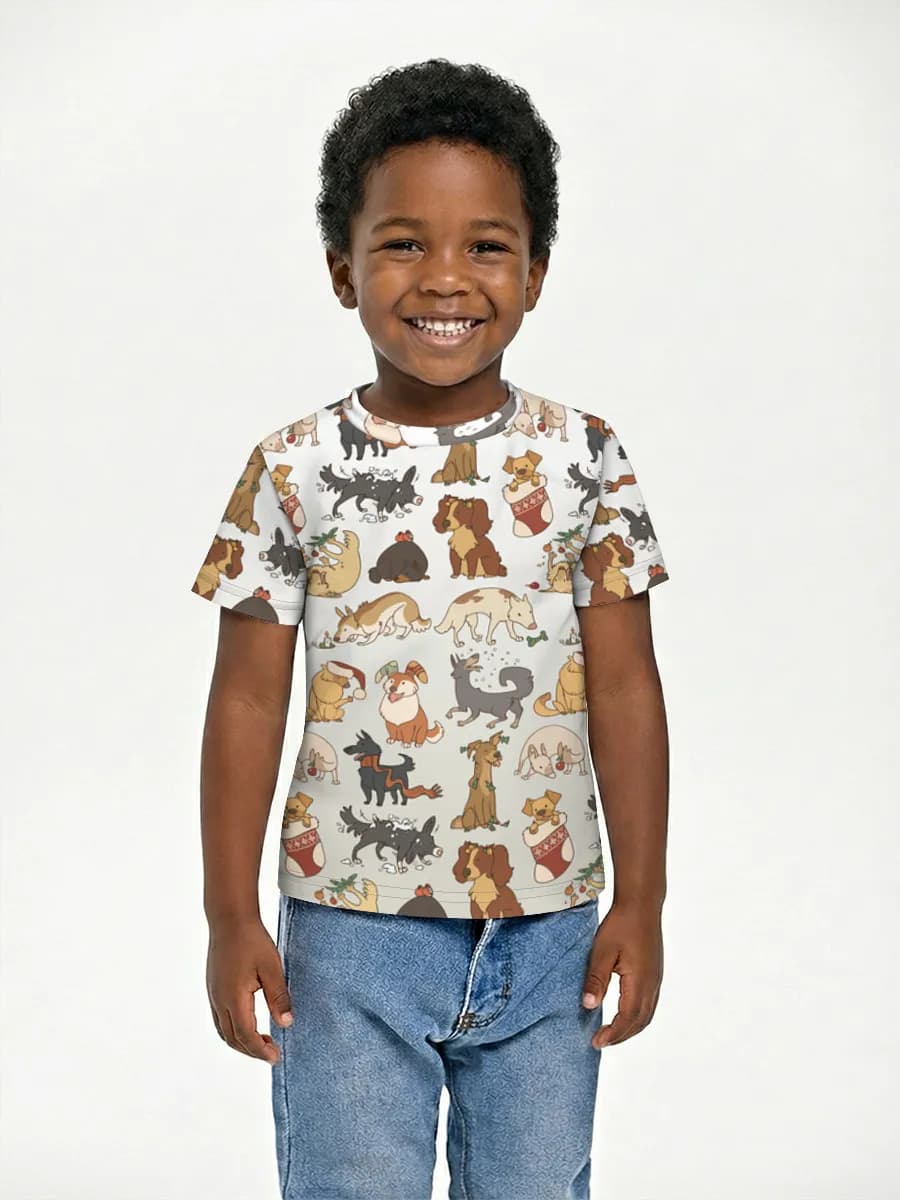 Boys' basic cotton T-shirt