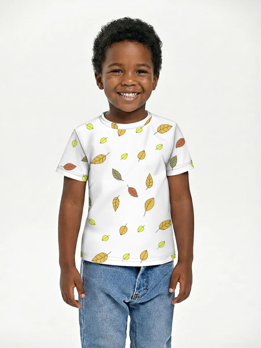 Boys' basic cotton T-shirt