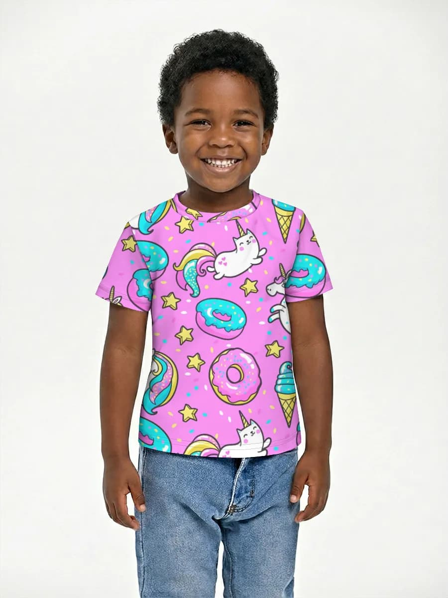 Camiseta Básica de Algodón Niño