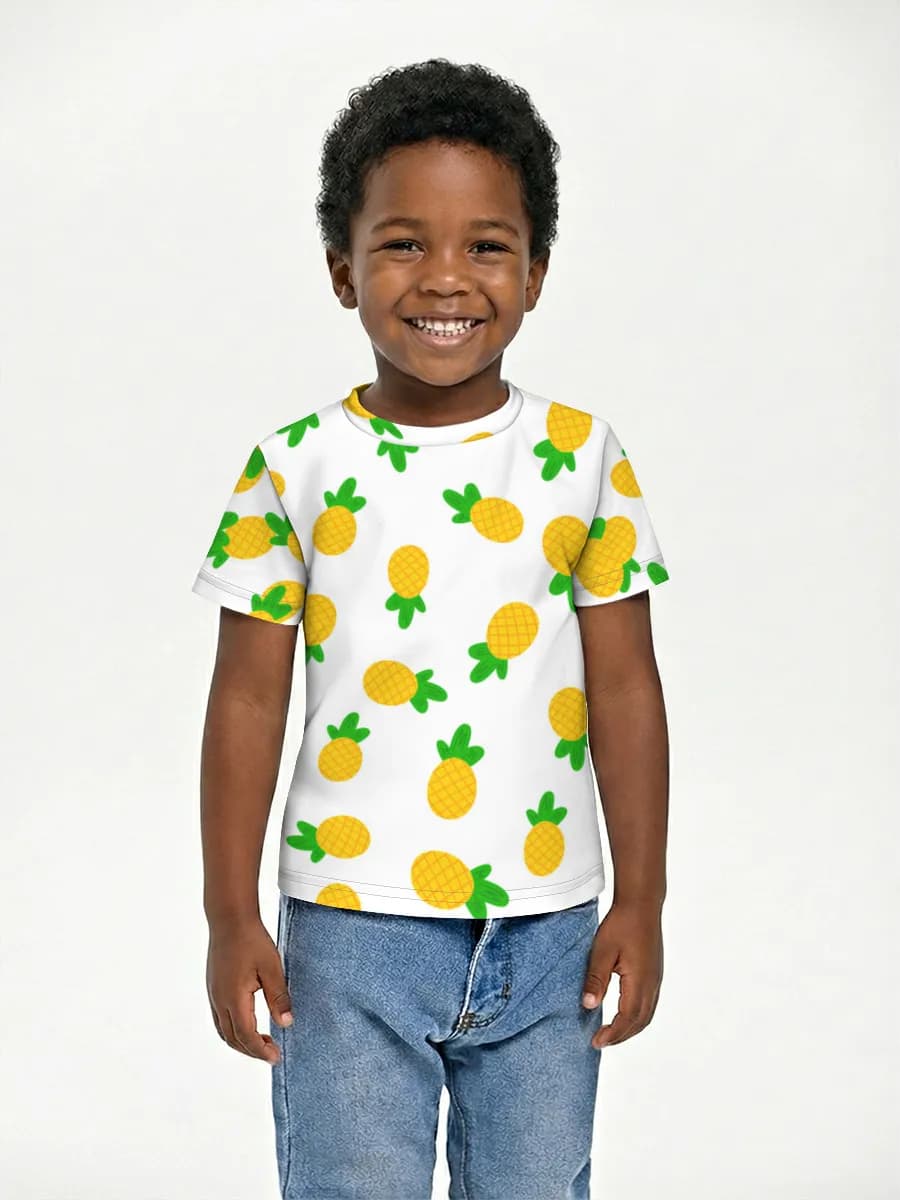 Boys' basic cotton T-shirt