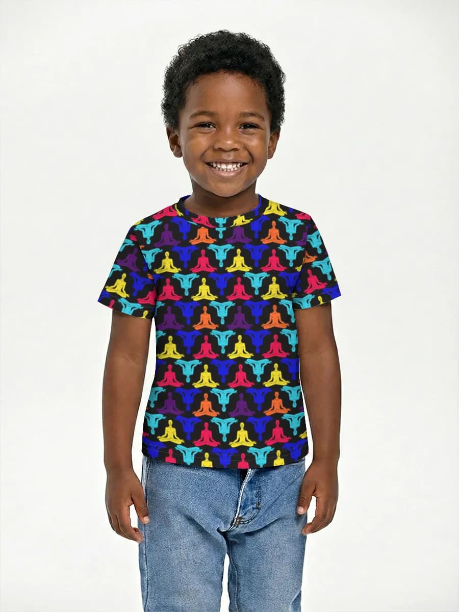 Boys' basic cotton T-shirt