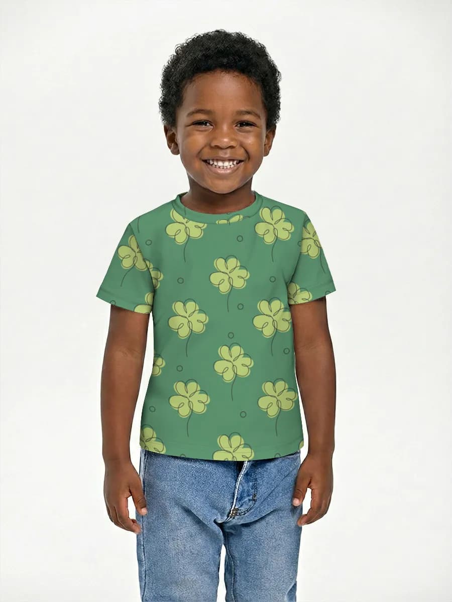 Camiseta Básica de Algodón Niño