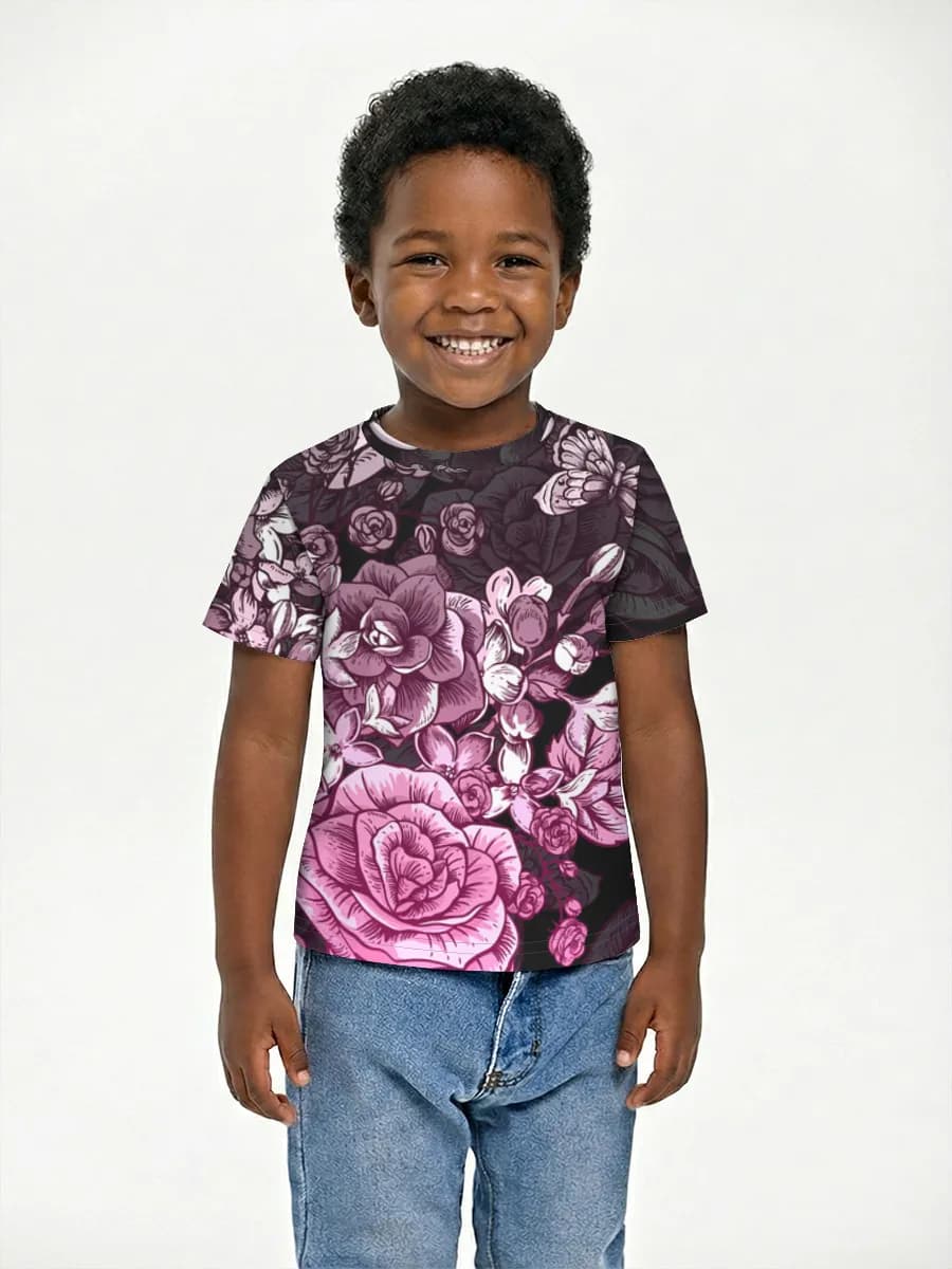Basic Baumwoll-T-Shirt Jungen
