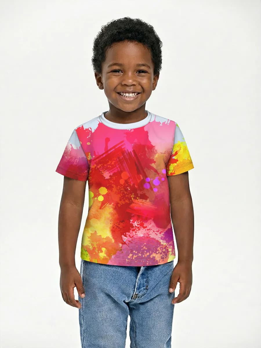 Basic Baumwoll-T-Shirt Jungen
