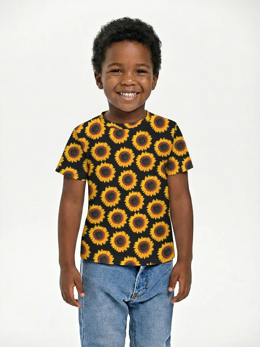 Camiseta Básica de Algodón Niño
