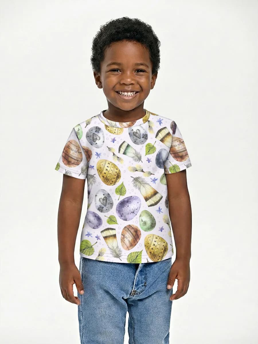 Boys' basic cotton T-shirt