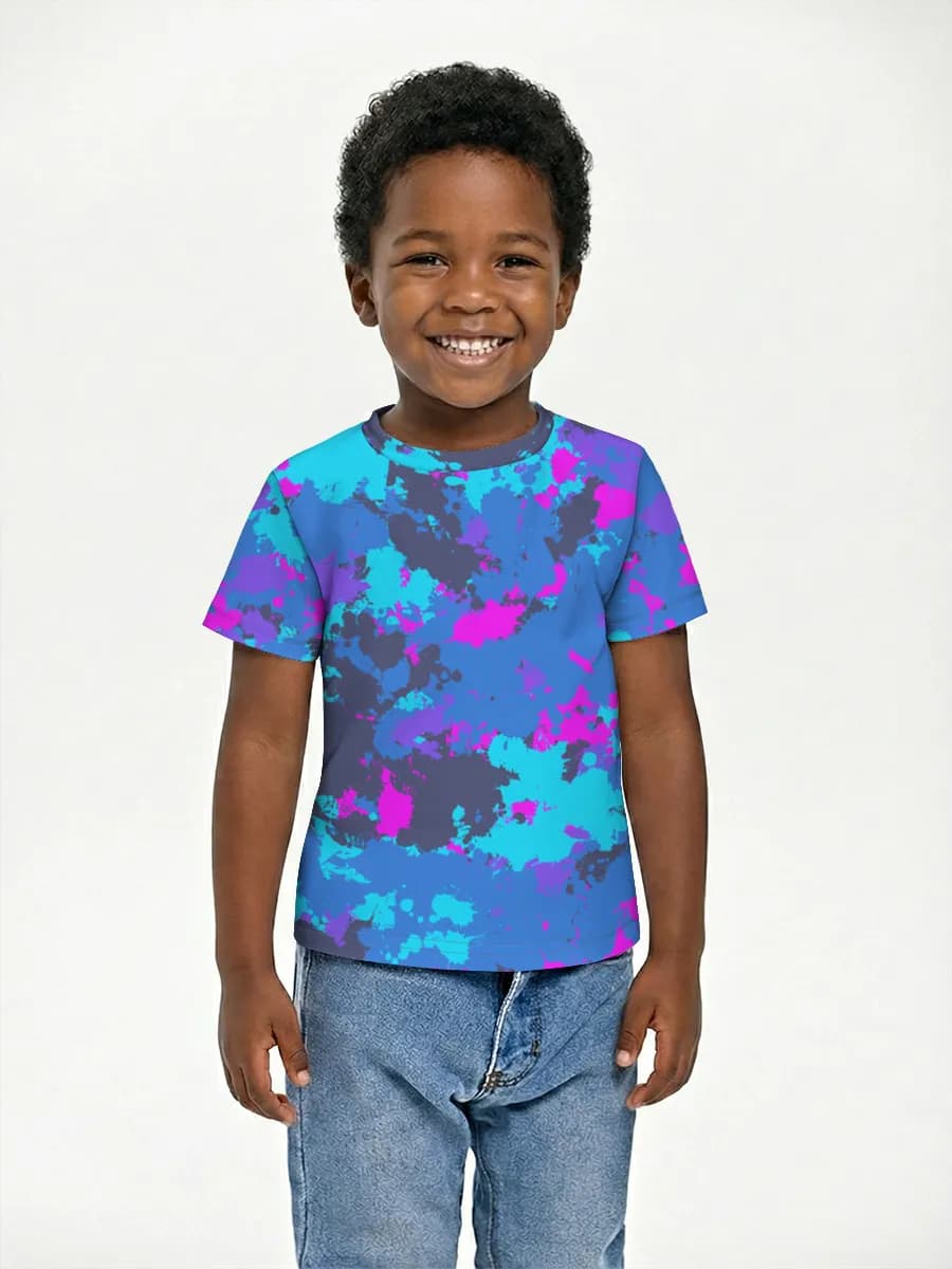 Boys' basic cotton T-shirt